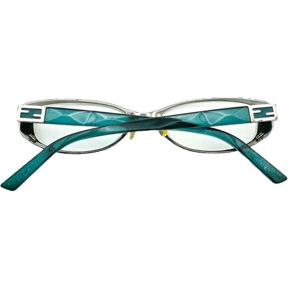 FENDI F899 027 Blue Green Aqua Teal Prescription Frames Luxury Designer Glasses - Picture 2 of 6